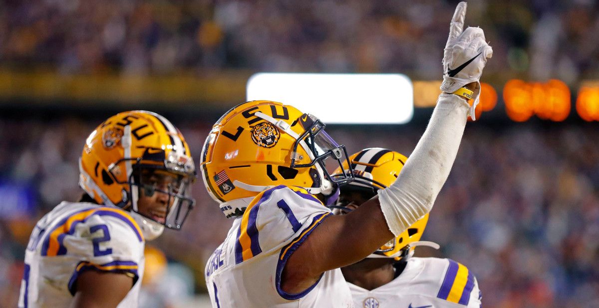 LSU Receiving Trio Rivals Alabama s Big Three Sports Illustrated