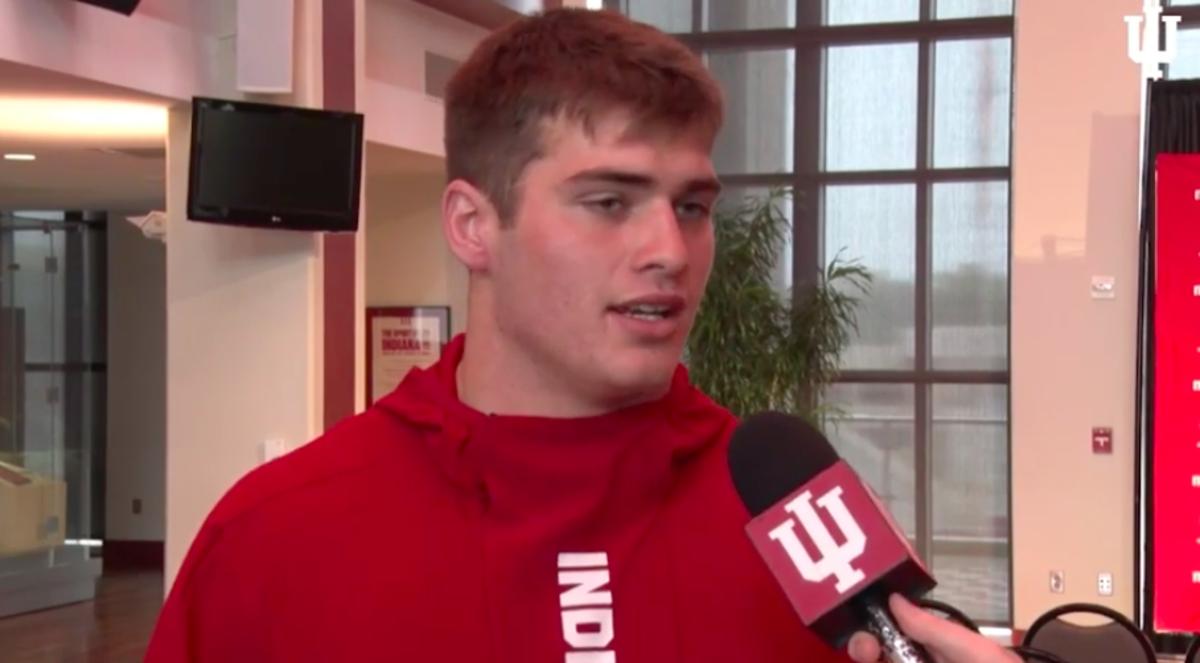 Indiana sophomore linebacker Micah McFadden leads the Hoosiers in tackles (39) and tackles for loss (6), and has been a big reason why the Hoosiers have won three straight Big Ten games. (Courtesy: IU Athletics.).