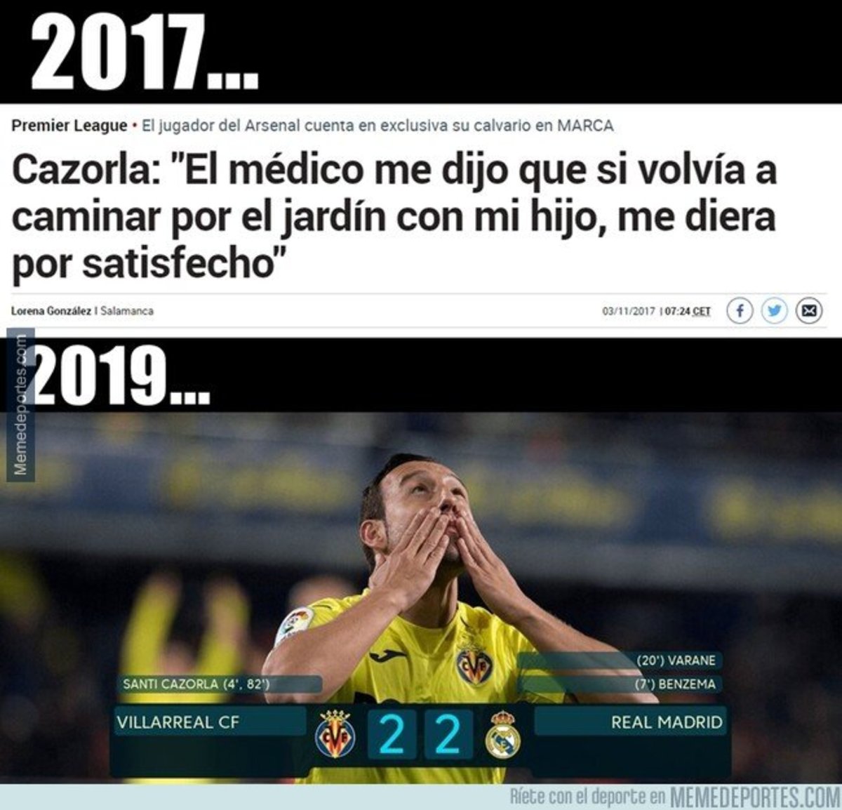 1060563 - Cazorla se merece un aplauso, un abrazo y una cerveza.