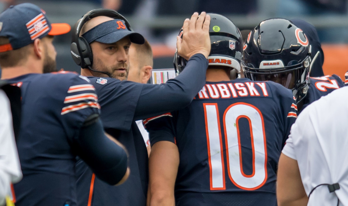 The Bears' playoff success could hinge on Nagy's work with his inconsistent young QB.