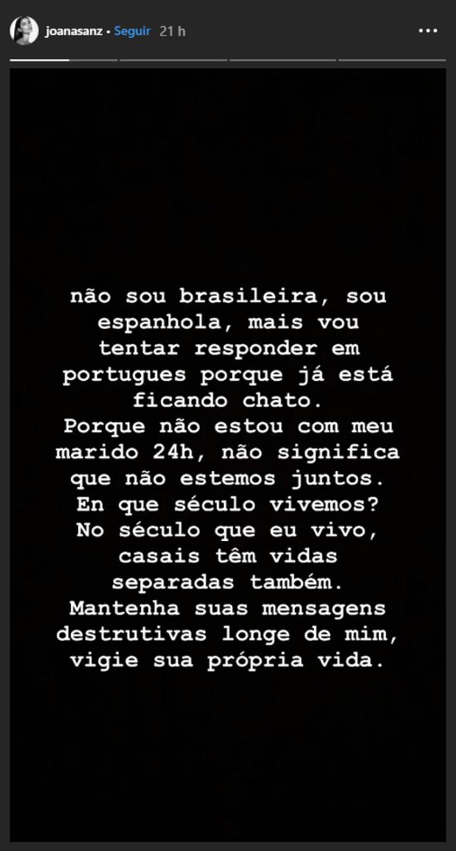 Joana Sanz estalla contra los continuos rumores de ruptura con Dani Alves.