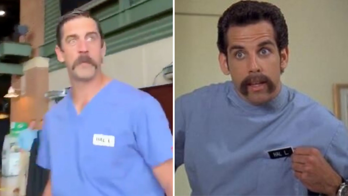 Aaron Rodgers, Packers QBs dress up as Happy Gilmore characters