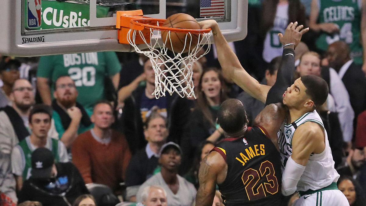 jayson tatum poster lebron