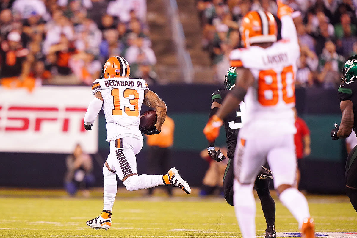 Once Baker Mayfield got the ball to Odell Beckham Jr., Jarvis Landry knew the WR was gone.