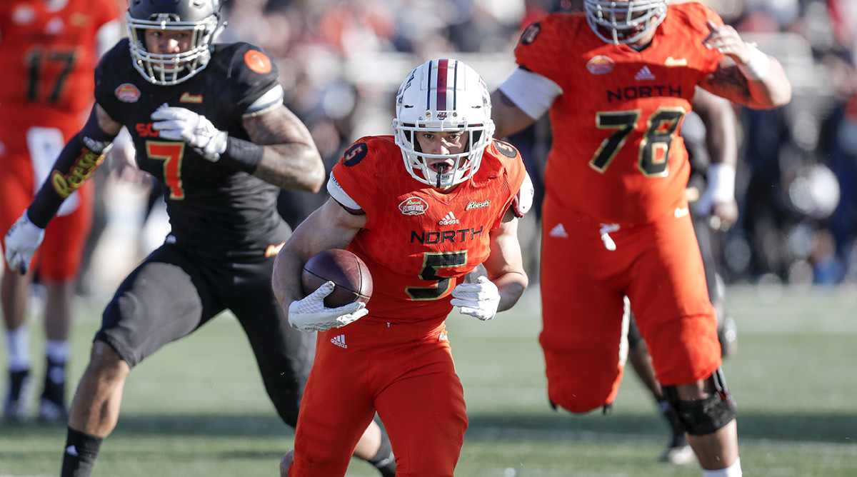 Isabella at the Senior Bowl.