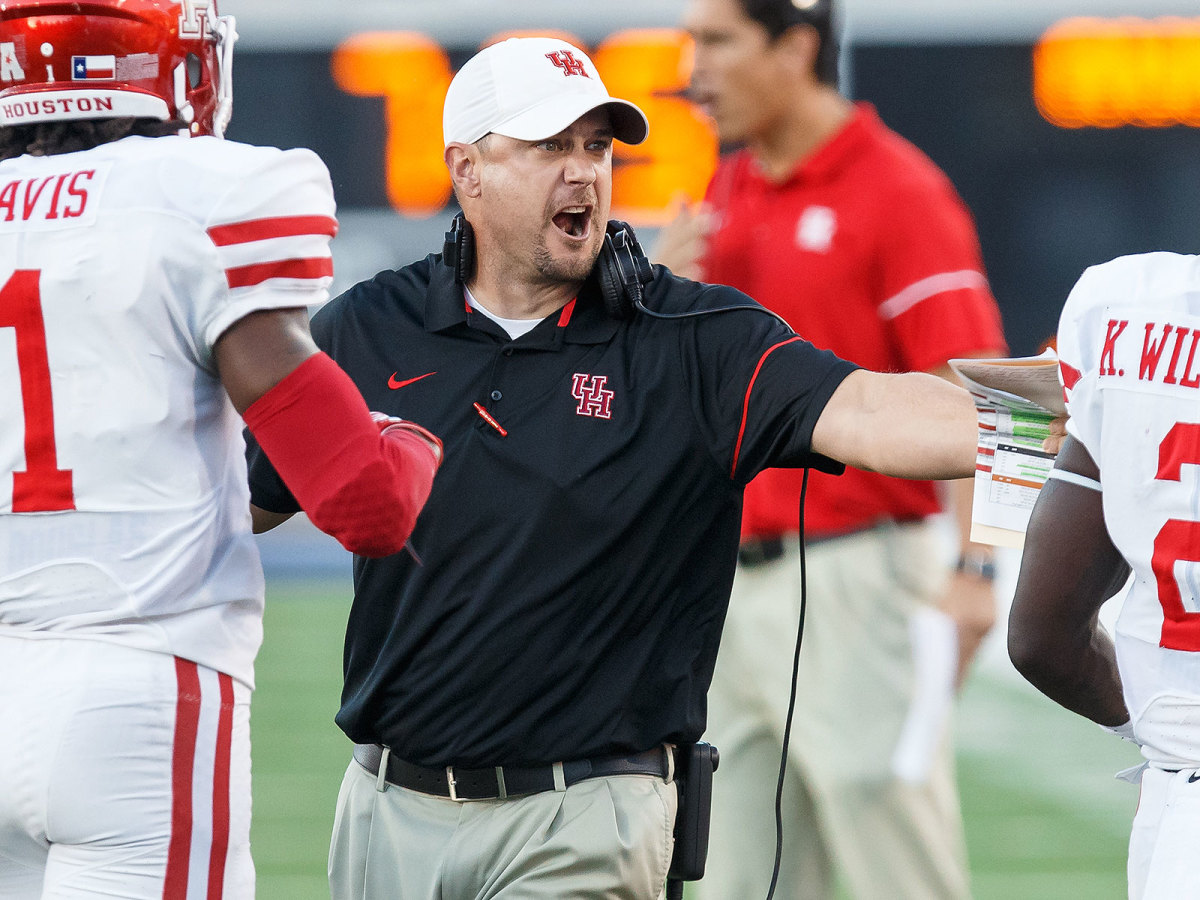 Herman went 22–4 in two seasons at Houston, including a 13–1 mark in 2015.