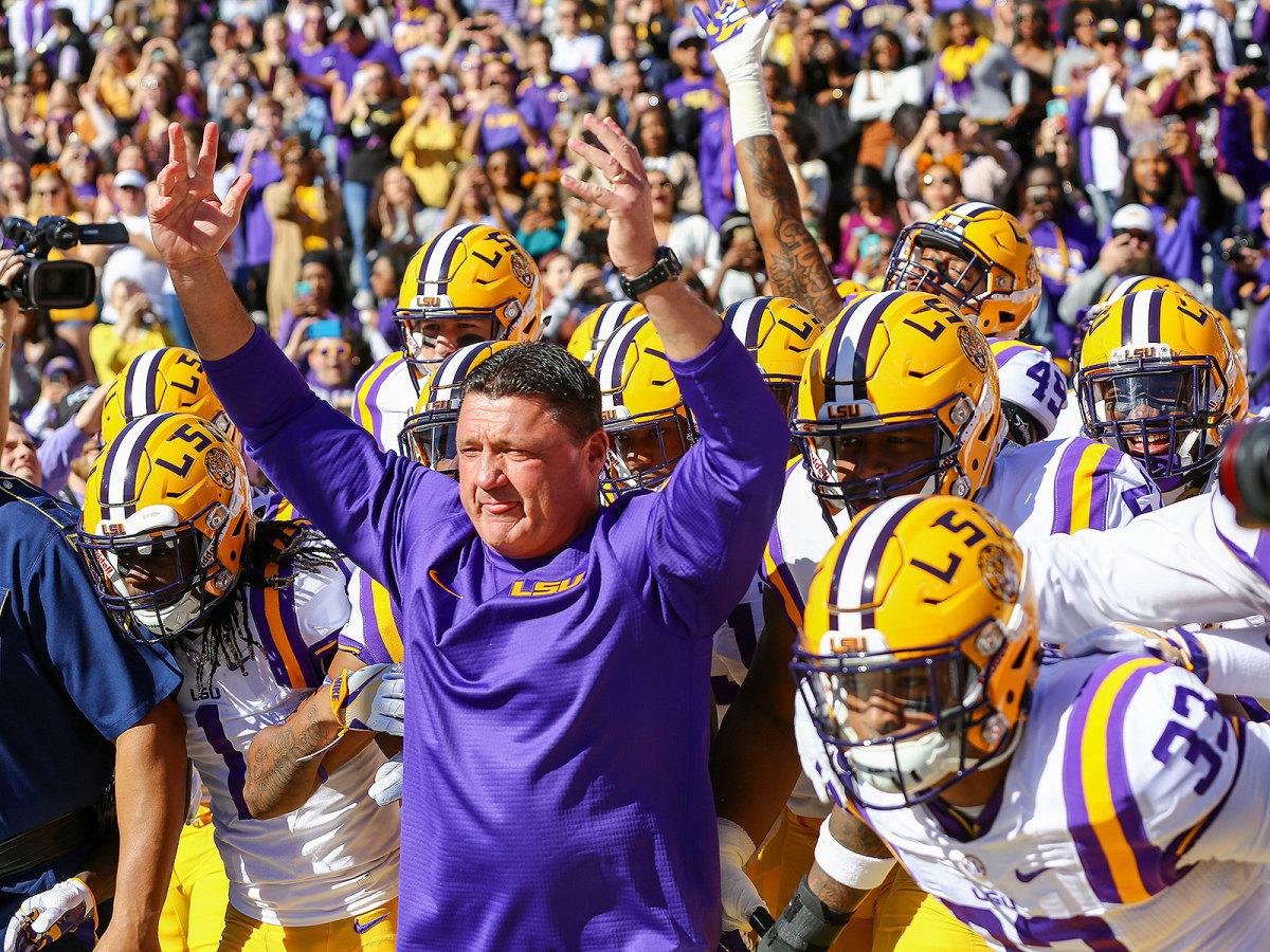 After Orgeron took over as LSU's interim (and later permanent) coach in September 2016, the Tigers closed the season 6–2.