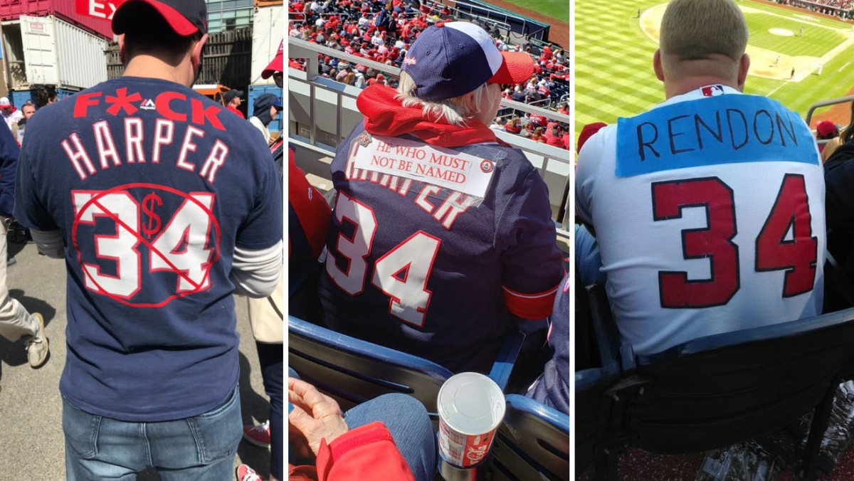Nationals fans wear altered Bryce Harper jerseys on Opening Day - Sports  Illustrated