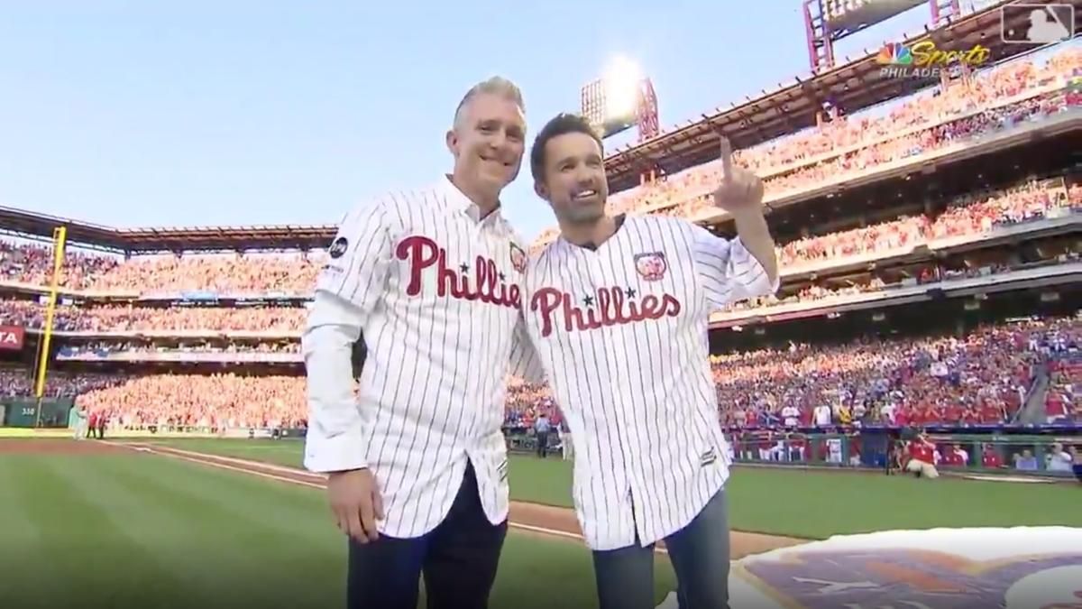 Chase Utley Plays Catch With Mac As It s Always Sunny Comes To Life 