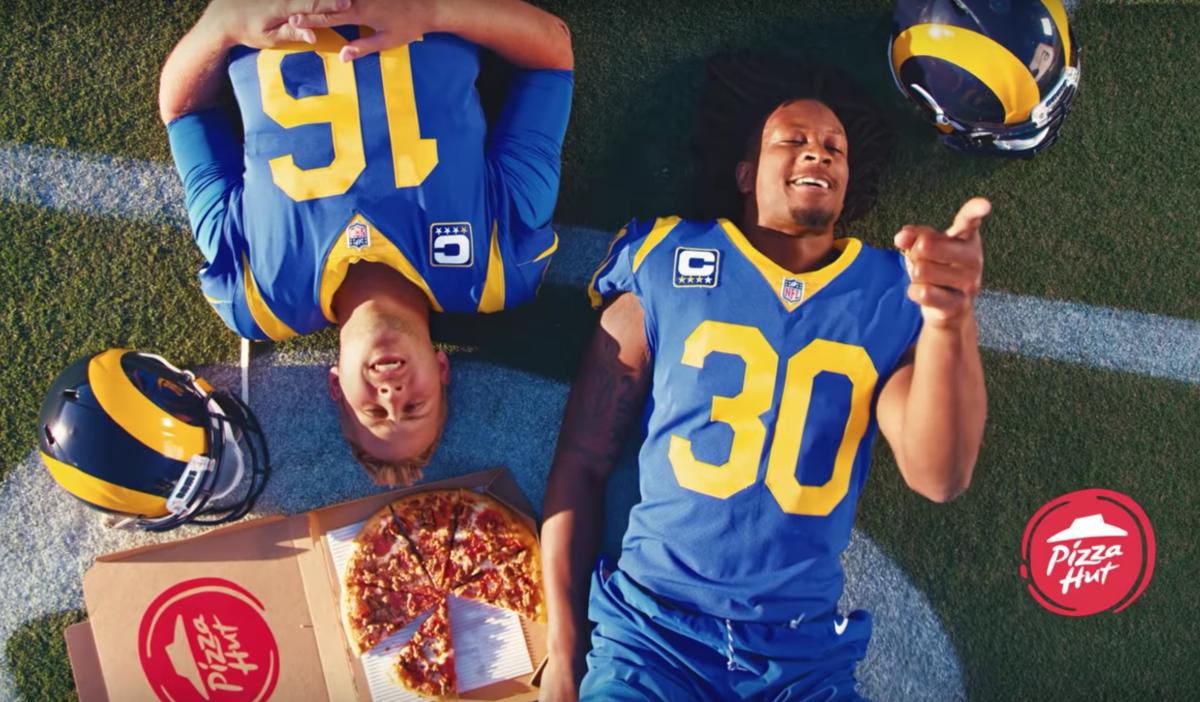 Jared Goff, Todd Gurley star in Pizza Hut Super Bowl commercial (Video