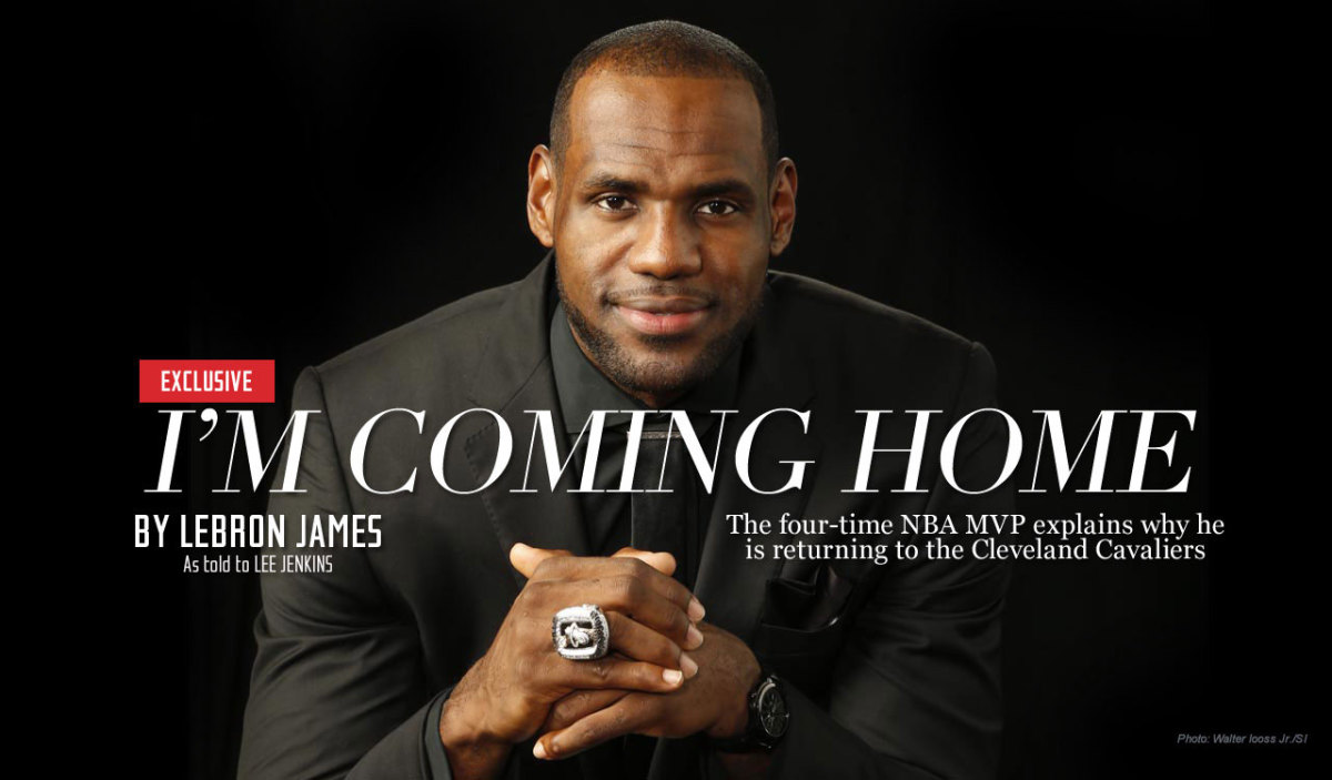 LeBron James announces his return to Cleveland Cavaliers