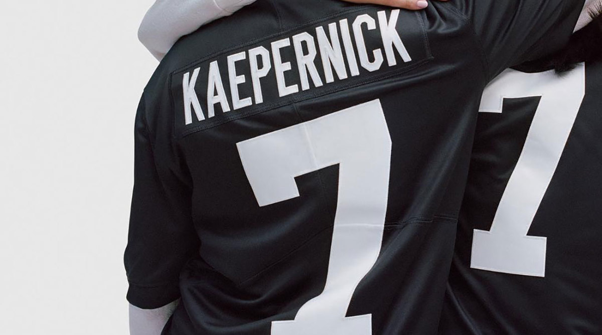 black and white kaepernick jersey
