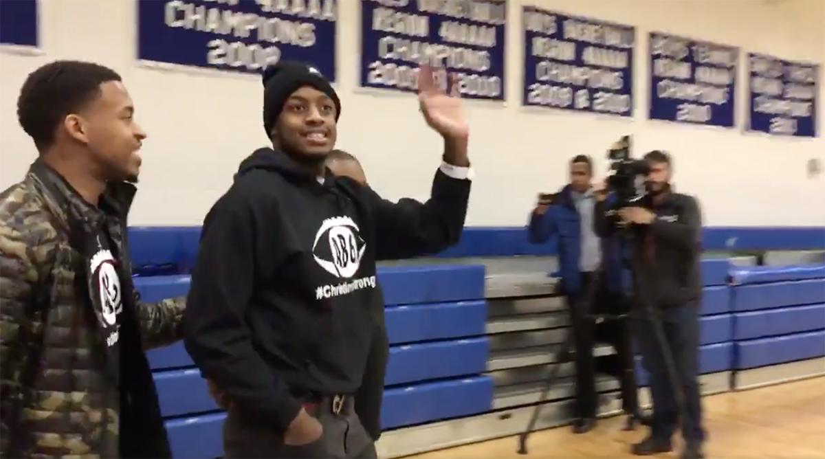 Abercrombie walked into his old high school last December.