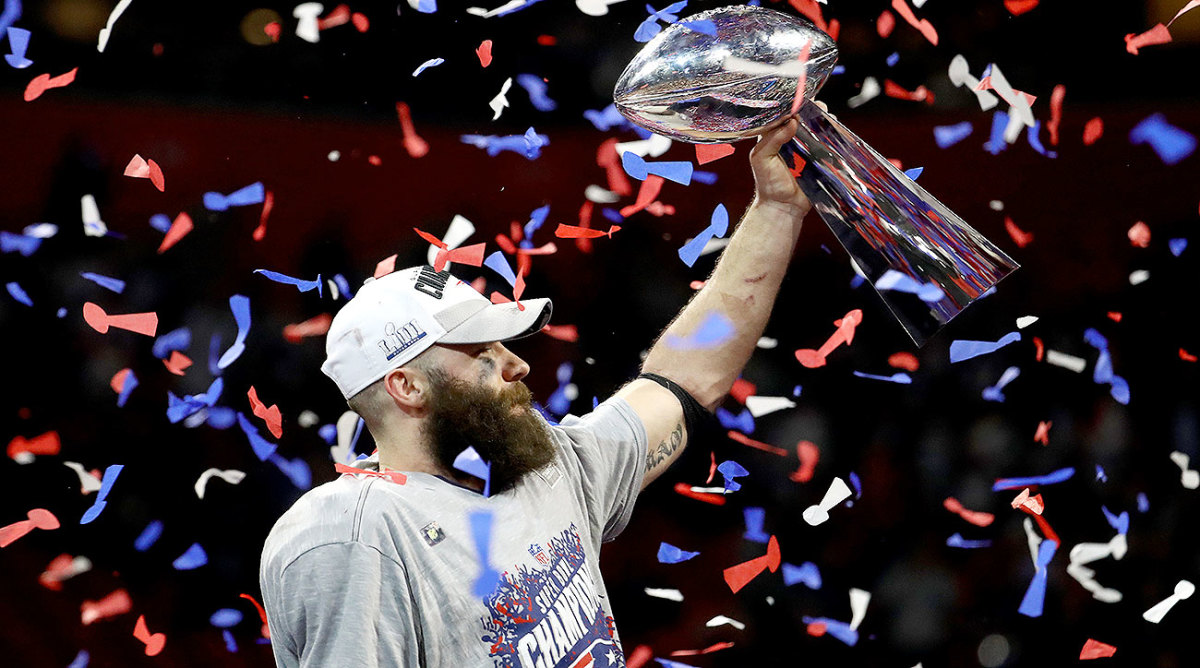 Julian Edelman and the Patriots beat the Rams in Super Bowl LIII, and Edelman took home the MVP award.