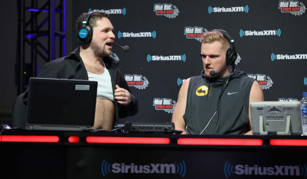 Pat McAfee (right) has become one of the most social media's most entertaining personalities.