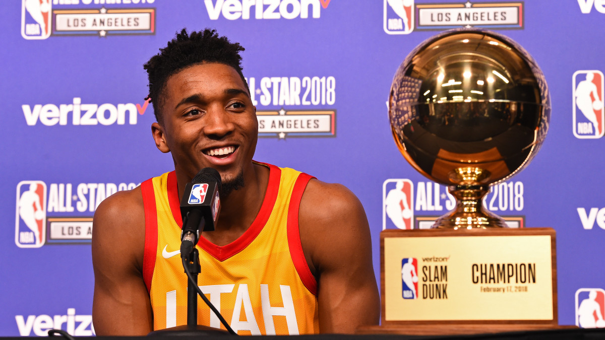 N.B.A. Dunk Contest Goes to Donovan Mitchell, and His Homage to