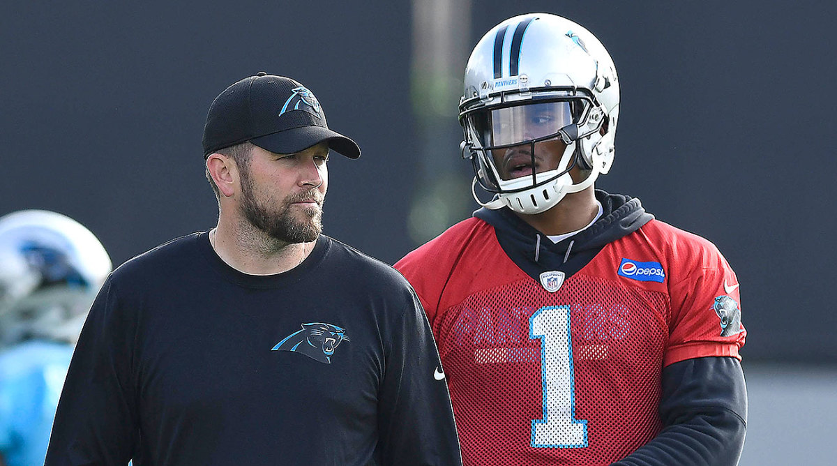 Cam Newton and Scott Turner started working together after Turner was hired by the Panthers in 2018.