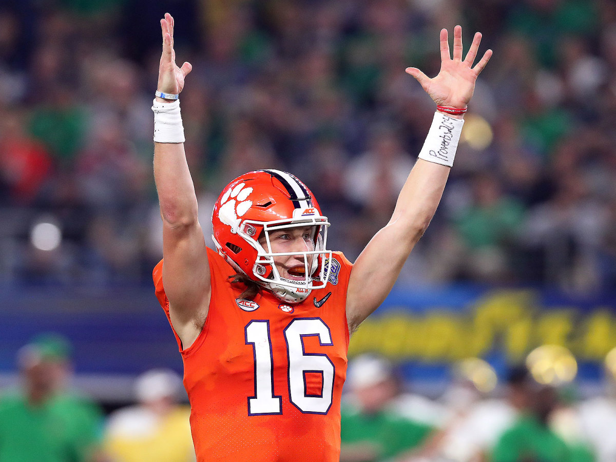 Lawrence threw for 30 touchdowns with just four interceptions as a true freshman in 2018, leading the Tigers to the national championship in the process.