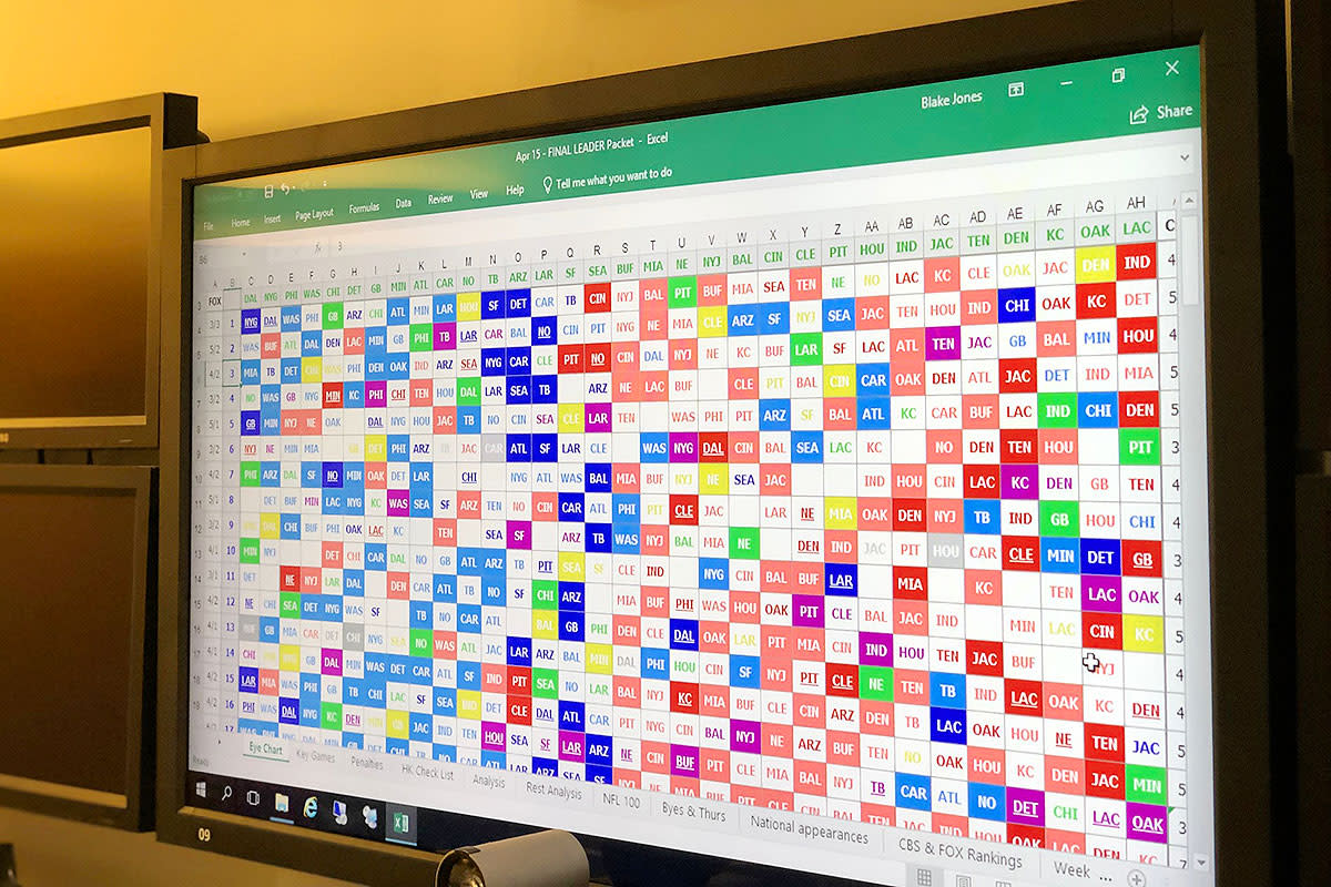 Nfl Schedule Chart