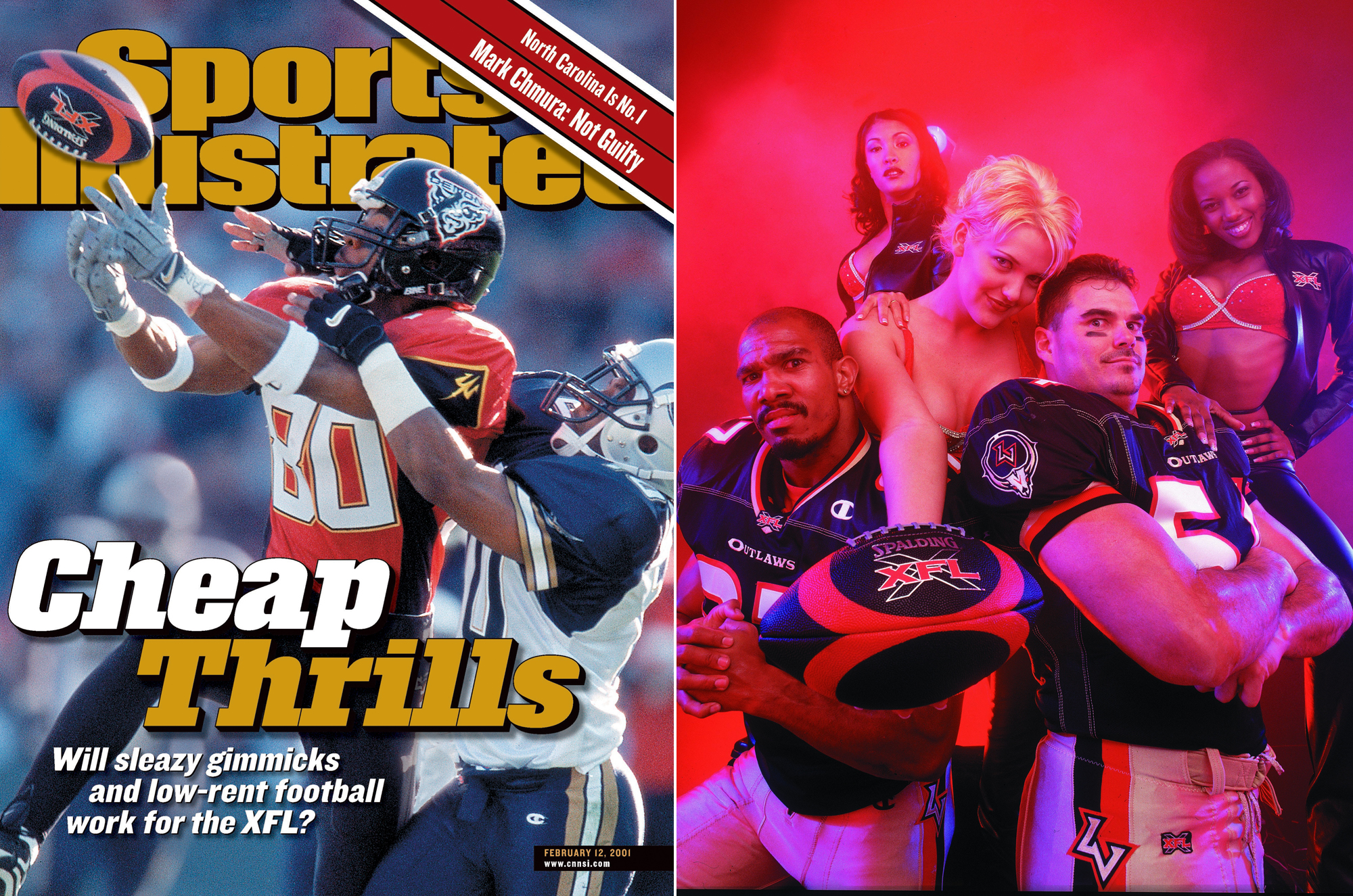 The original XFL was heavy on glitz and thumbed its nose at the NFL. It lasted one season.
