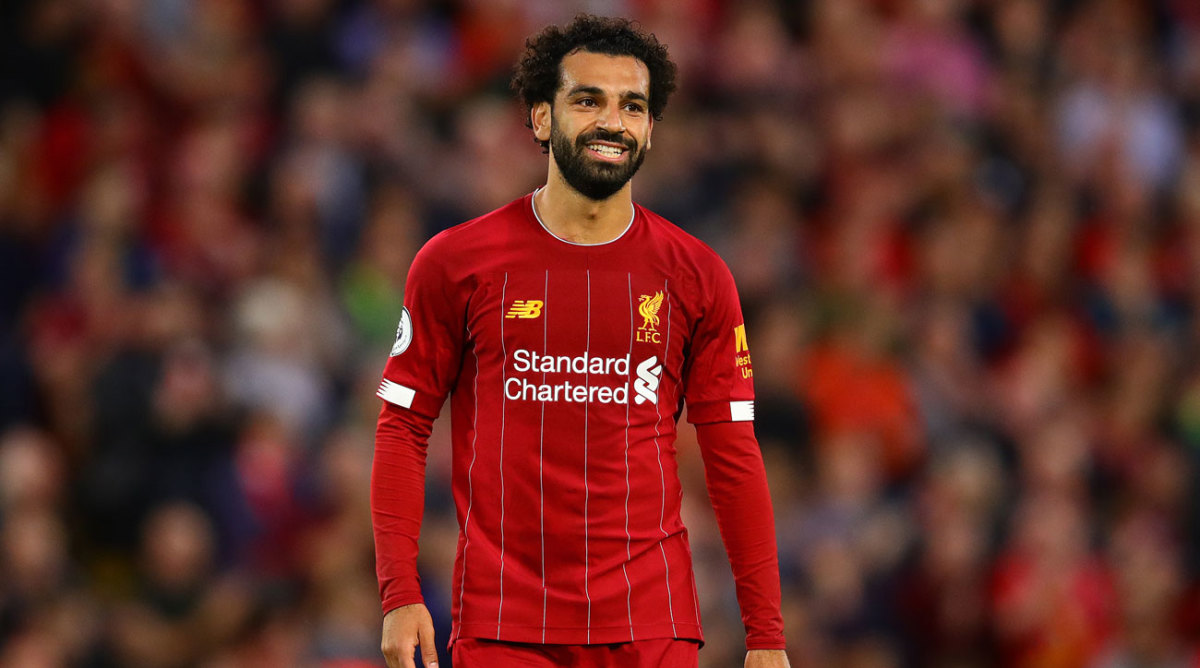 Mohamed Salah: Young fan meets Liverpool star after lamppost collision ...