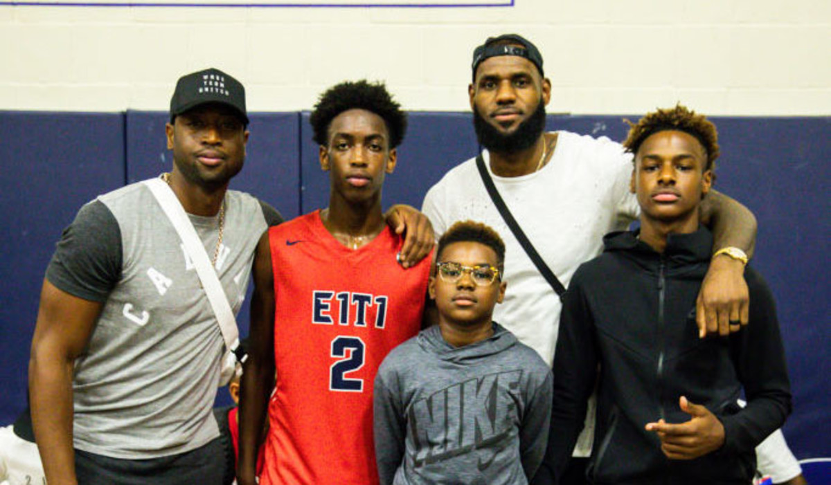 lebron james jr and zaire wade