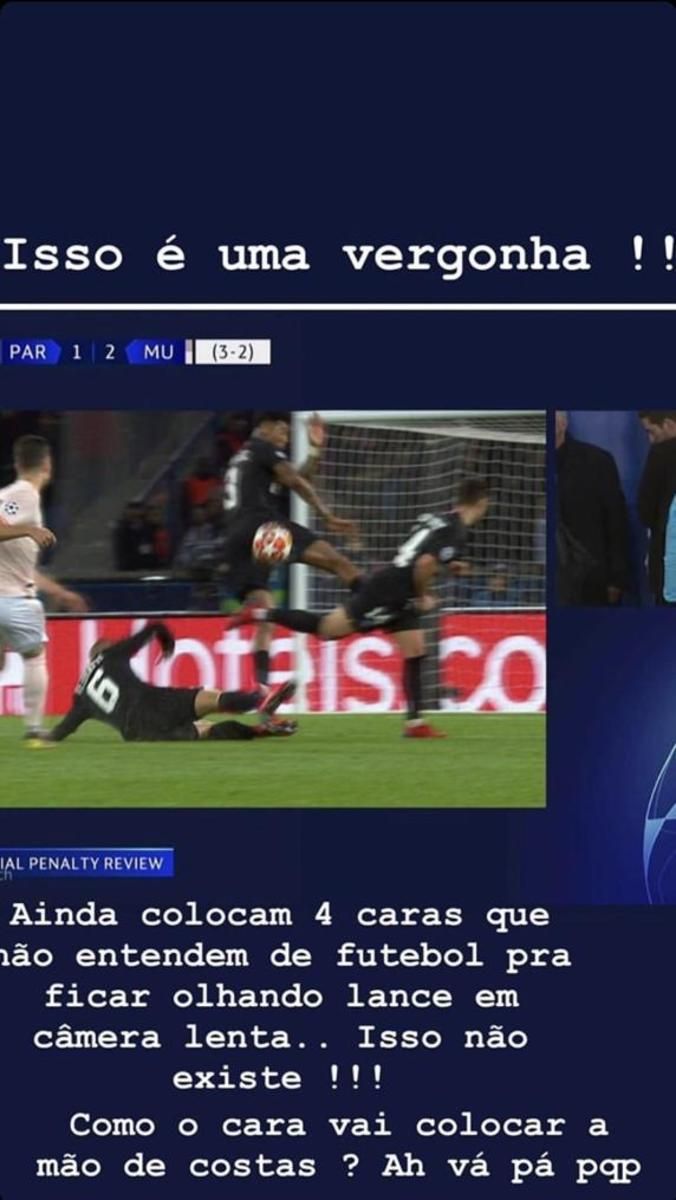 Rajada de Neymar en Instagram