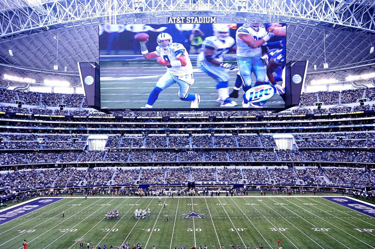 Sports Dallas Cowboys Game Used Blue End Zone Turf with Display Case