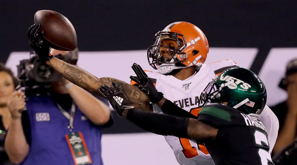 Odell Beckham Jr makes onehanded grab vs Jets at MetLife (video