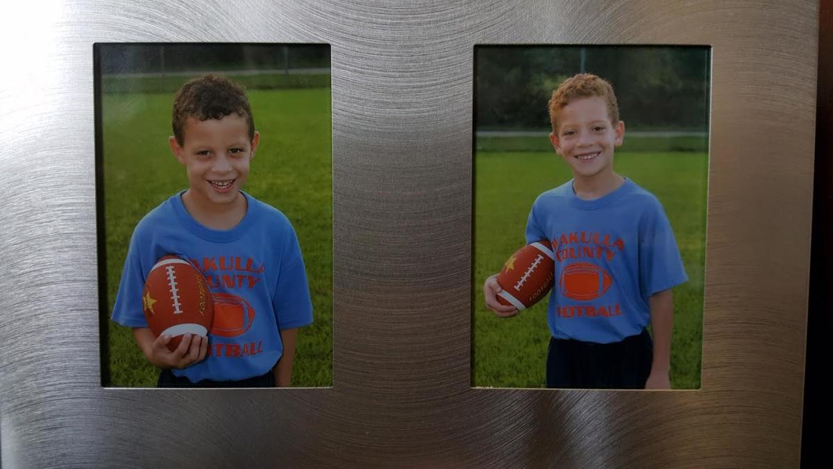 Feleipe, on the left, and Jordan Franks played football together—until their college years. Feleipe went to Florida as a prized five-star signee, and Jordan signed with the only FBS team to offer him a scholarship: UCF.