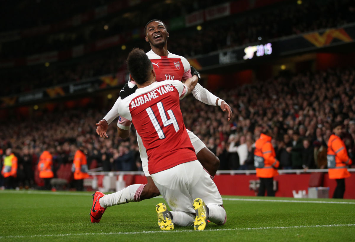 Ainsley Maitland-Niles,Pierre-Emerick Aubameyang