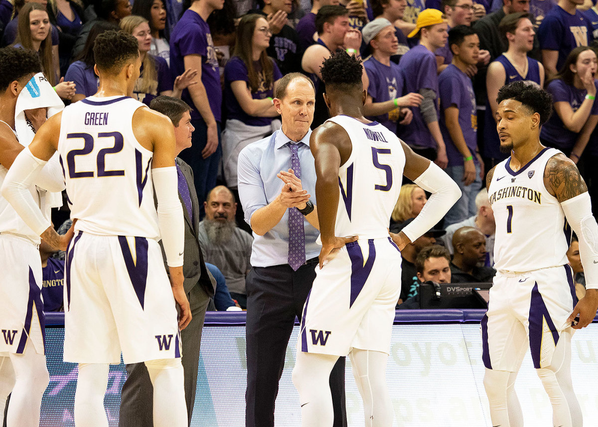 Mike Hopkins has a lot of production to replace if the Huskies are to defend their Pac-12 regular-season title.