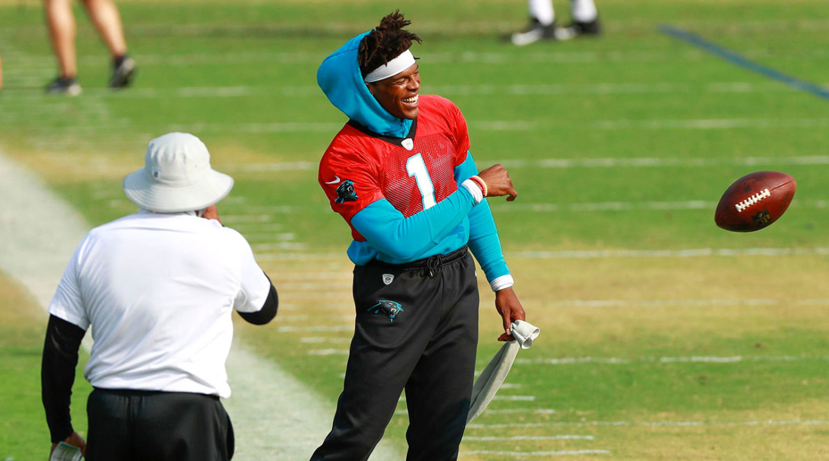 The hope is that Panthers QB Cam Newton will be throwing without limitations when the team reports to training camp.