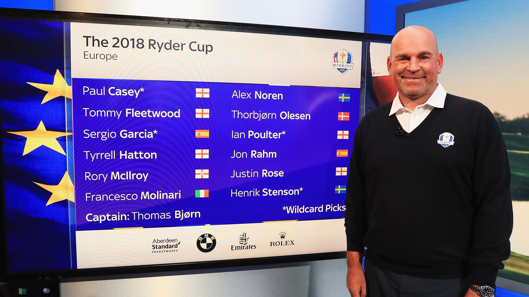 Euro Ryder Cup captain's picks Poulter, Sergio, Casey, Stenson