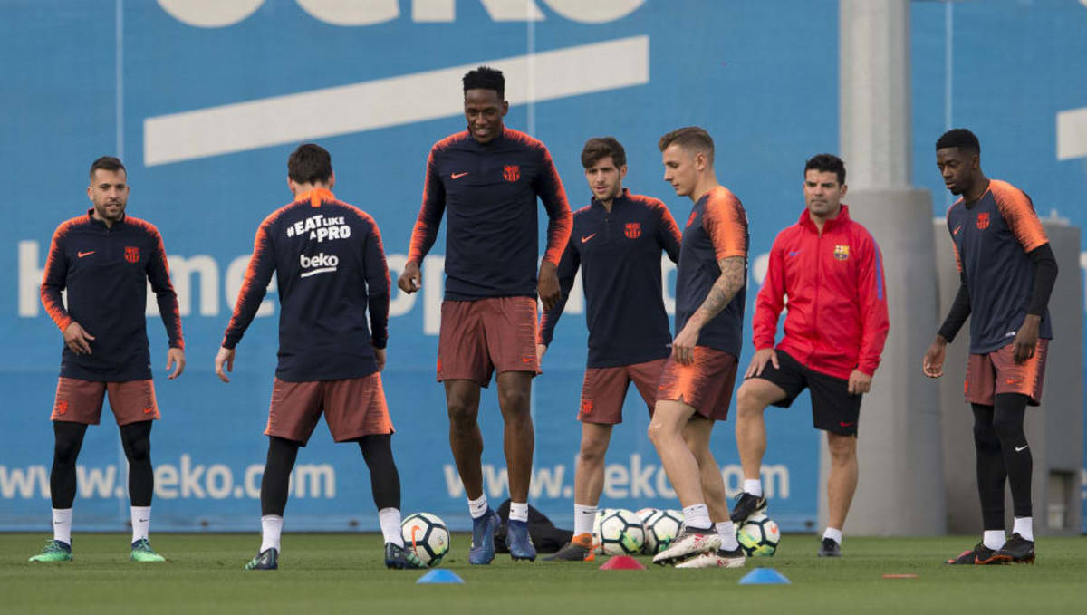 uniforme de entrenamiento del barcelona