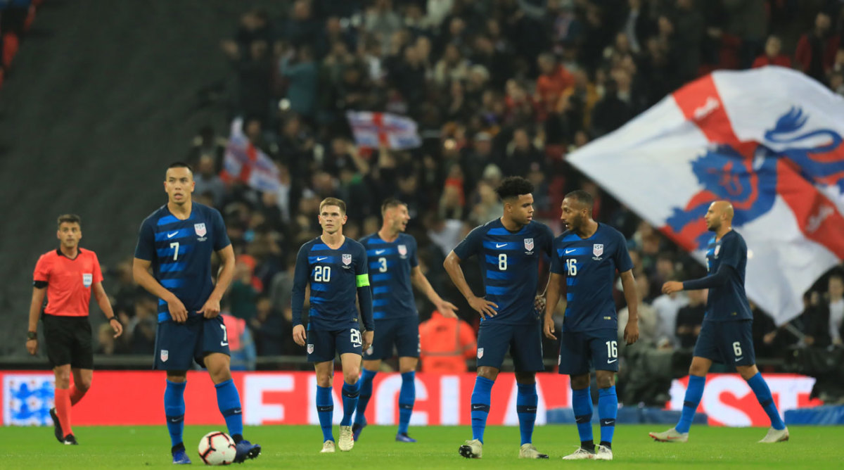 England vs USA Young USMNT dominated by experimental