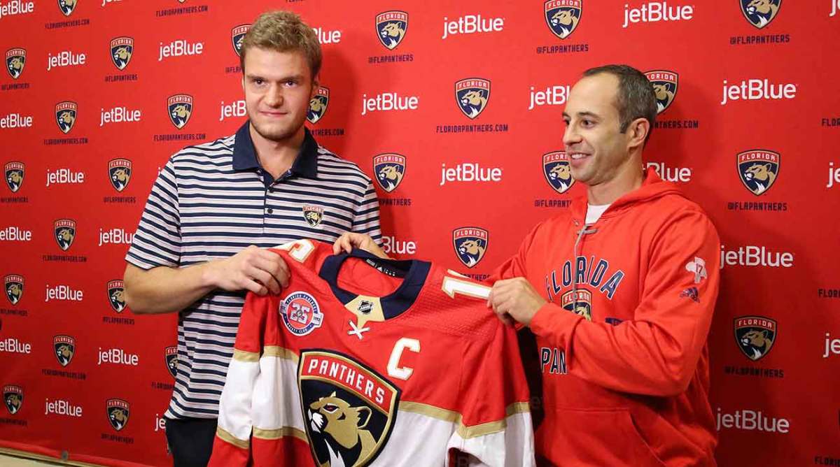 Aleksander Barkov was named as captain of the Florida Panthers on