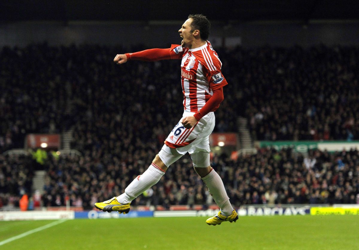 Stoke City's English midfielder Matthew
