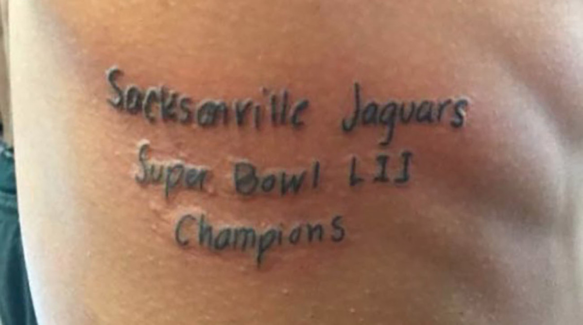Broncos fan got an Eagles Super Bowl tattoo because he hates Tom Brady