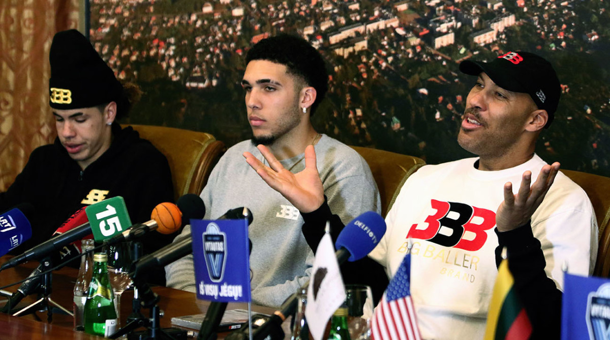 LaVaras Ball šaškės LiAngelo Ball ir LaMelo Ball iš Lietuvos