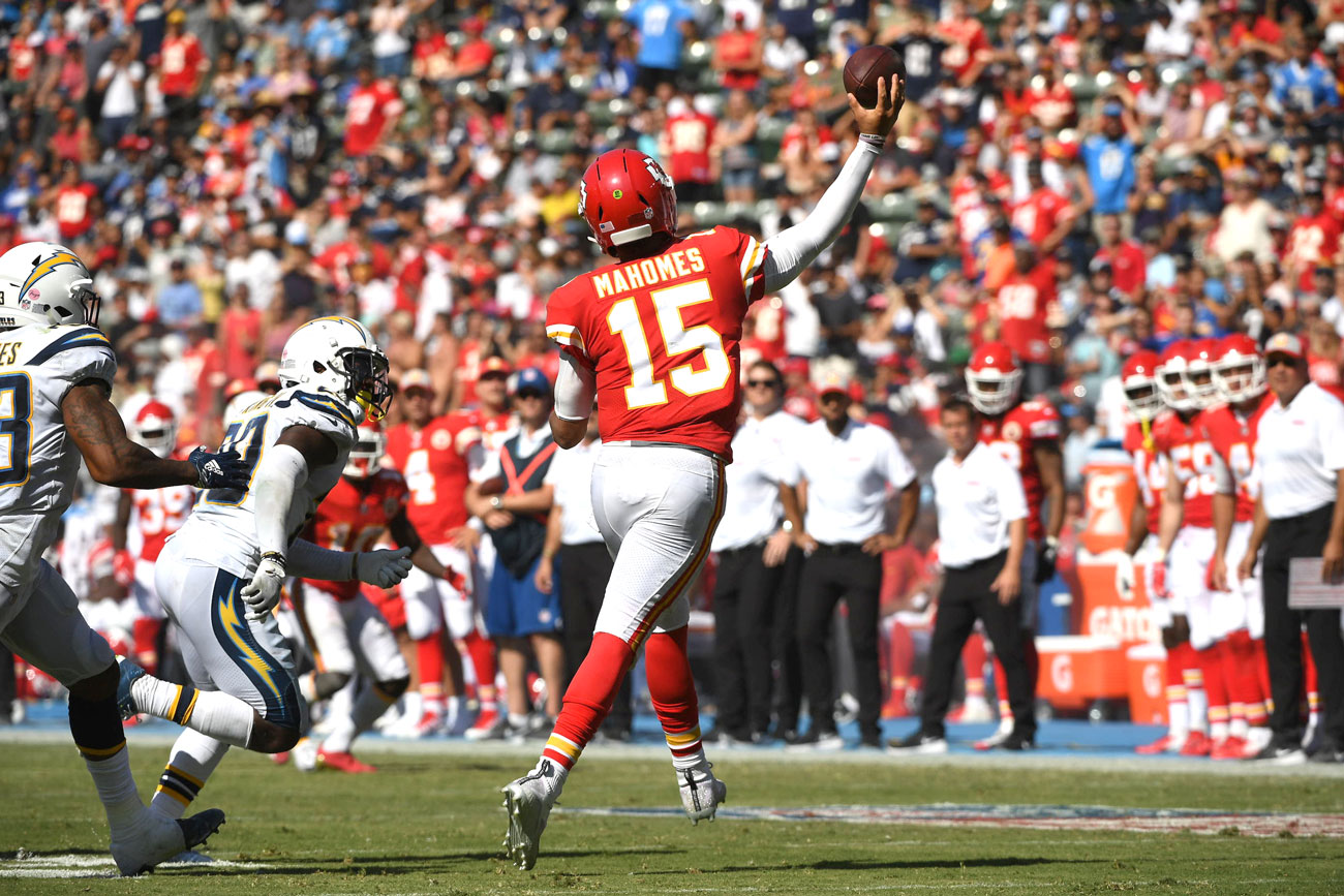 A four-touchdown show against the Chargers in Week 1 set the tone.