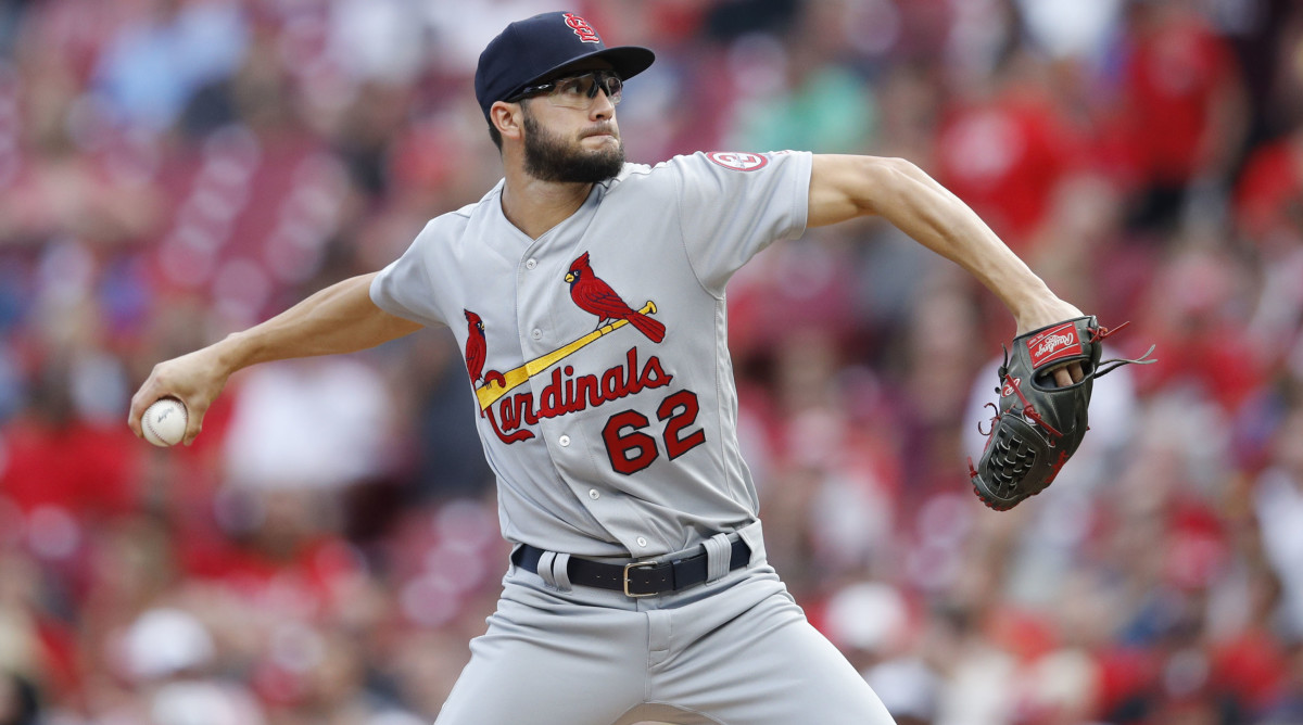 Daniel Poncedeleon nohit bid Cardinals P in first start vs Reds