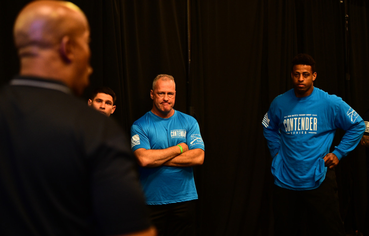 Hardy (right), with Billy Padden, his Florida-based MMA coach.