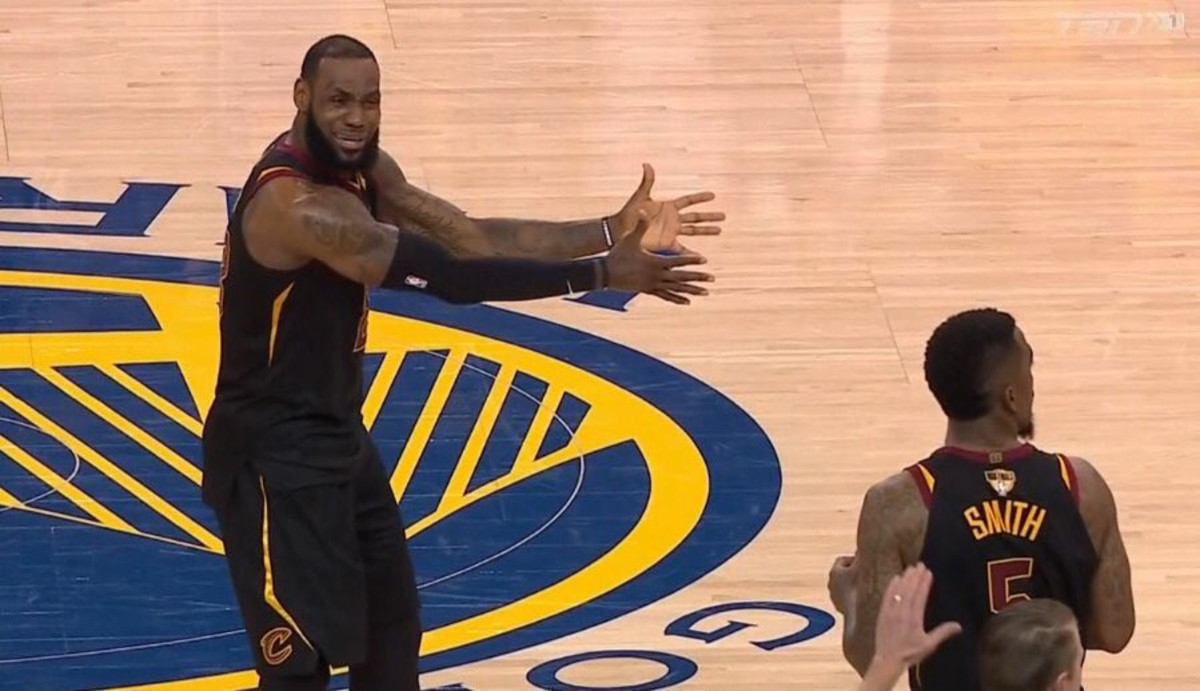 JR Smith memes LeBron's reaction to NBA Finals gaffe Sports Illustrated