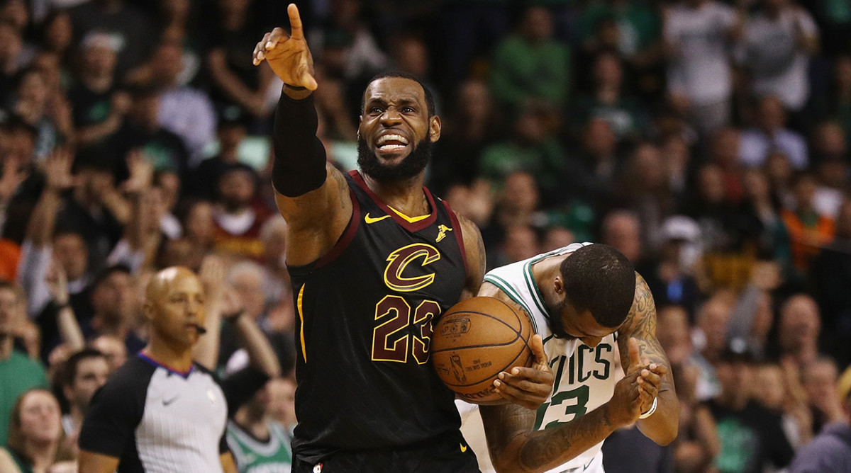 LeBron James beats Celtics, leads Cavs to 2018 NBA Finals.