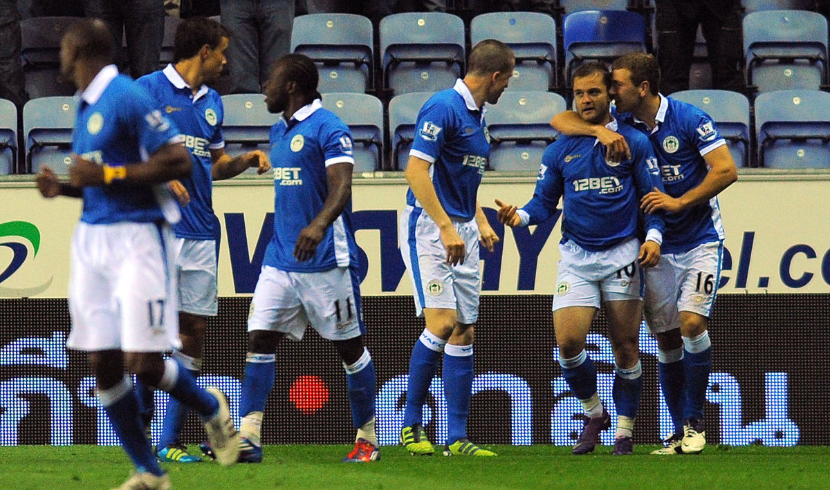 Wigan Athletic's Scottish midfielder Sha