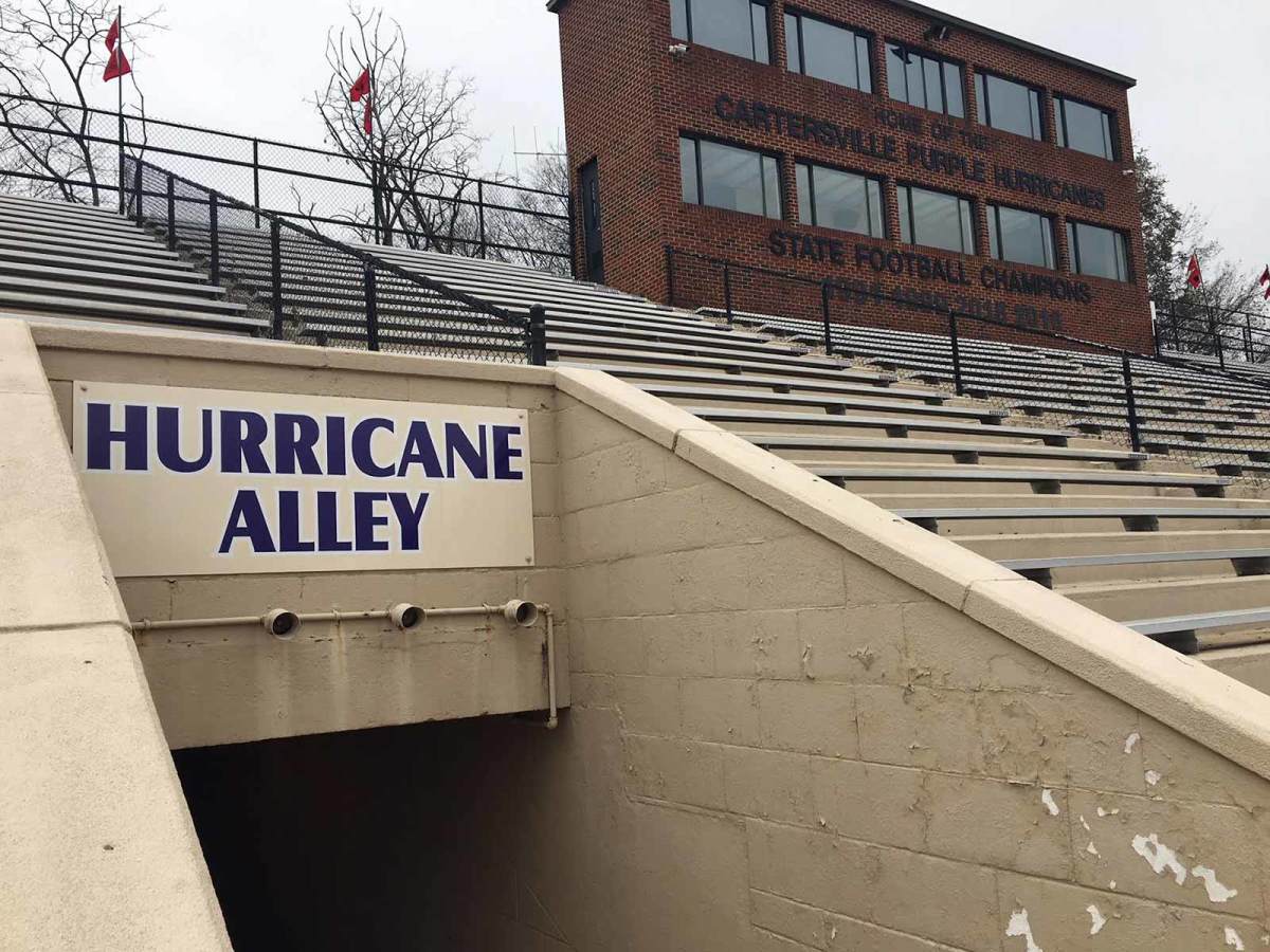 Trevor Lawrence 16 Cartersville High School Hurricanes Purple