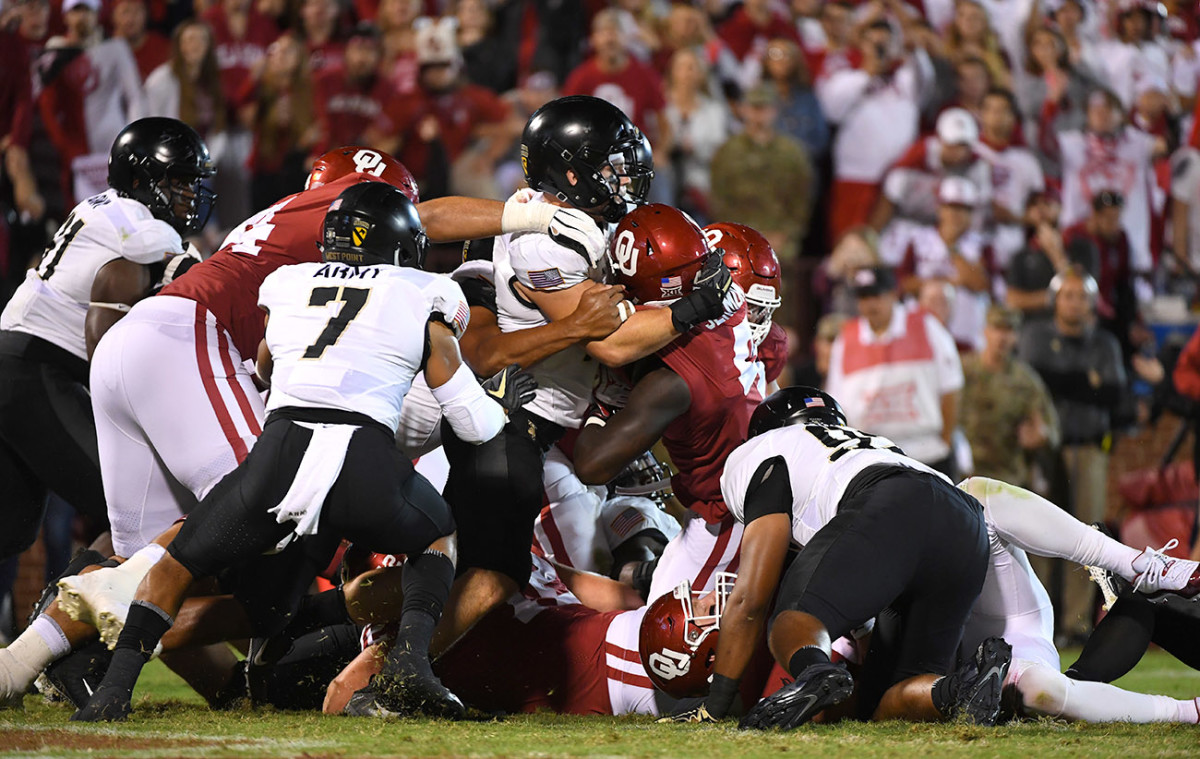 Even with an overtime session, Bateman's Black Knights defense held Oklahoma to fewer points (28) and yards (355) than any team since Lincoln Riley took charge of the Sooners.