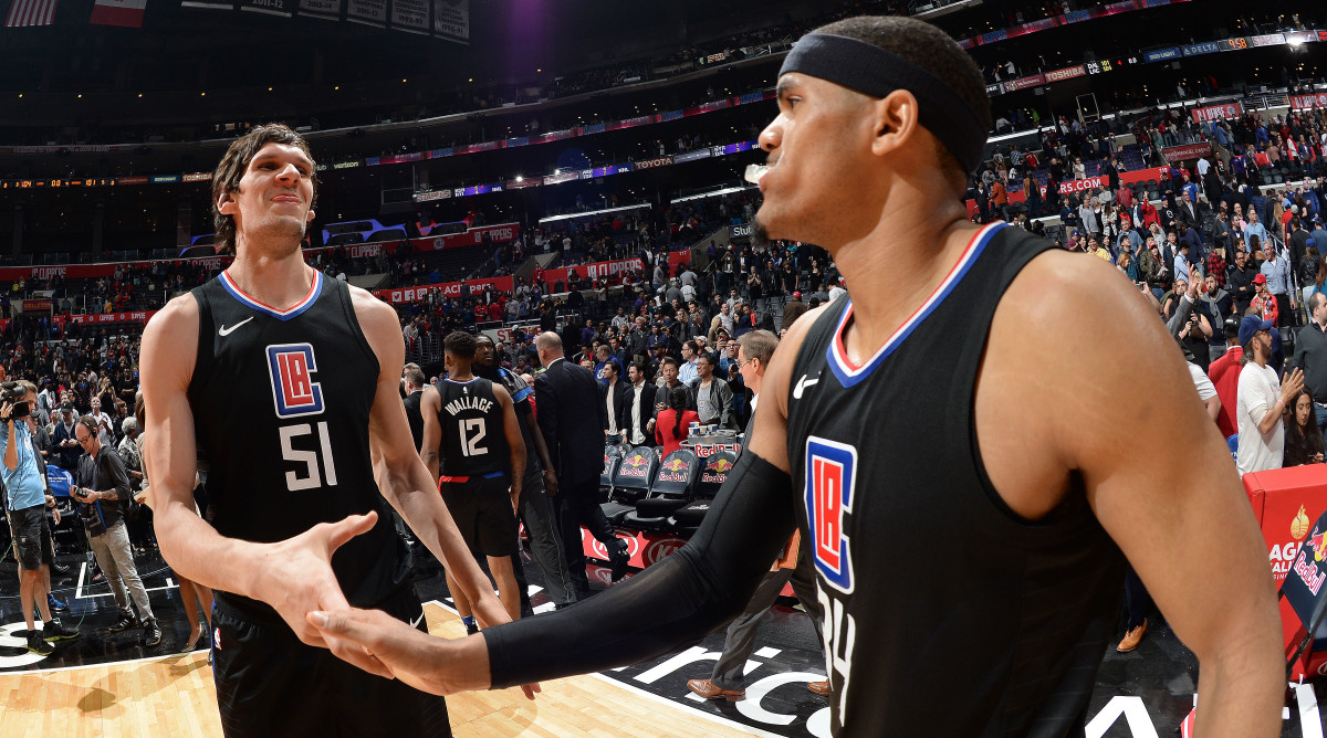 New Clippers Tobias Harris, Boban Marjanovic, Avery Bradley see