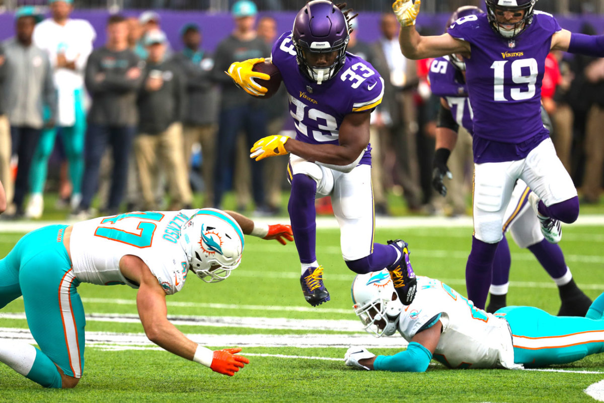 Dalvin Cook broke out for his best game as a pro, with 136 rushing yards and two TDs.